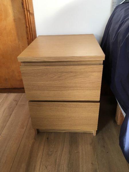 Ikea Malm Chest of 2 Drawers