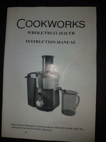 Cookworks Whole fruit juicer- in a good condition