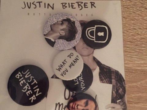 Justin Bieber Button Badges Official Merchandise