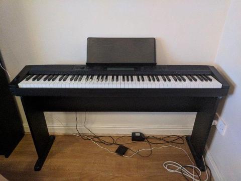 Casio CDP-200R with stand (CS-43P) and pedal, EU plug (conversion to UK supplied)