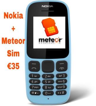 Nokia 105 + Meteor SIM card unregistered