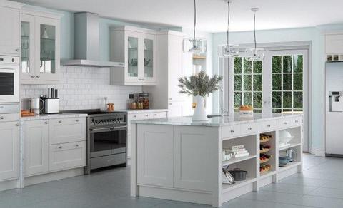 Solid Painted Shaker Kitchens Available (Multiple colours in stock)