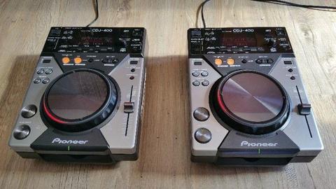 Pair of CDJ 400 Pioneer + 3 channels mixer Numark DXM 09 for sell