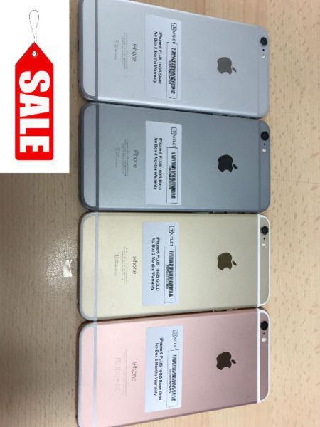 SALE Apple iPhone 6 PLUS 16GB Gold Silver Space Gray Rose Gold Unlocked + CASE