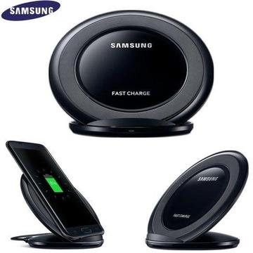 SAMSUNG GALAXY S6 S7 S8 & EDGE Fast Wireless Charger BLACK Qi Charging stand pad