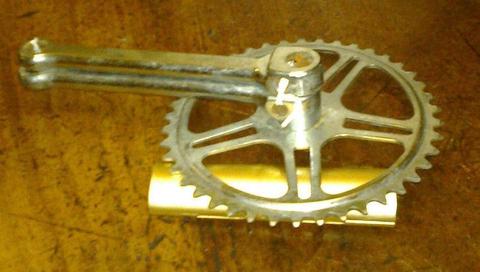 Vintage Style Chainwheel and pedal arms