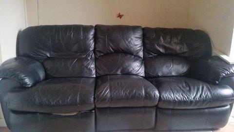 FREE 3 seater leather recliner