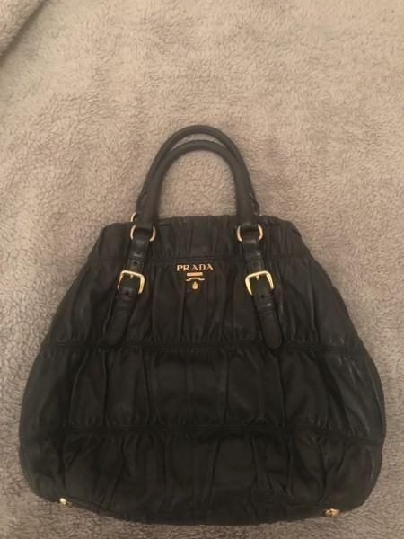 Leather PRADA handbag