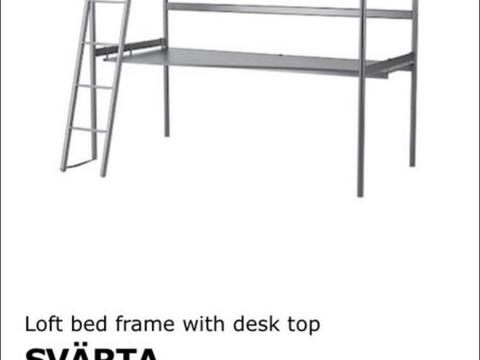 Loft bunk bed and mattress