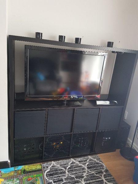 Large TV unit with storage for sale