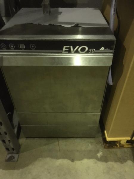 Dish Washer - Used Adler EVO 50 Single Phase Washer - Gravity Drainage - Only 6 months Old -Bargain