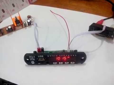 Mo1BT69 12v wireless Bluetooth mp3 WMA decoder board audio module USB TF radio for car