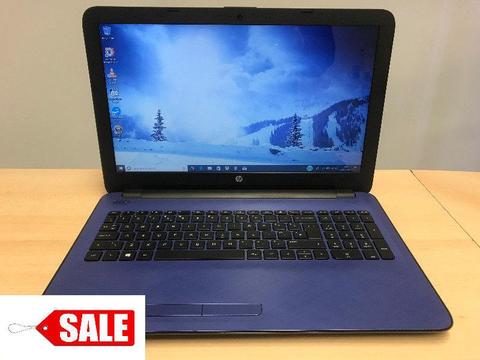 HP 15 Series Laptop in BLUE AMD Quad Radein 8GB 2TB DVD Windows 10