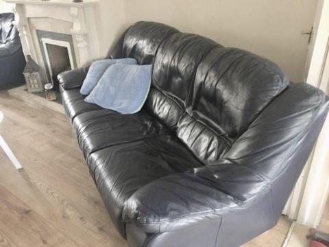 3 piece leather couch