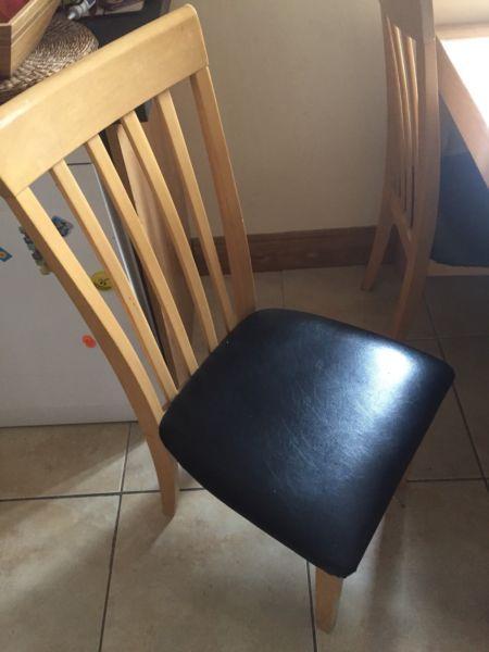 4 chairs and table
