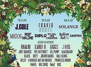 2 x 2 day Longitude tickets covering the Friday and Saturday