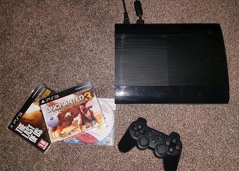PlayStation 3 console, controller and games bundle