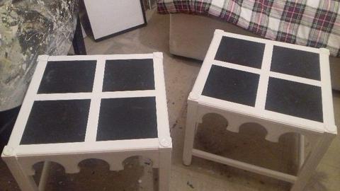 2 beautiful handmade occasional Tables