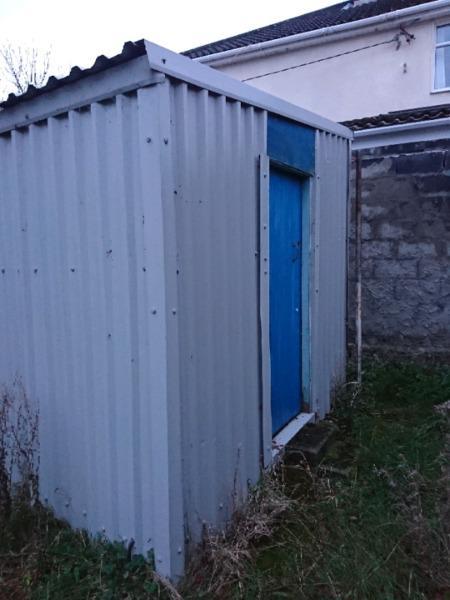 Galvanised shed