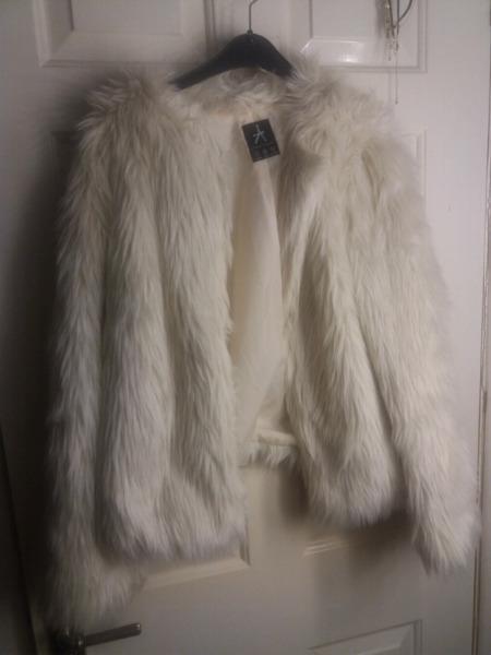 Cream fur jacket