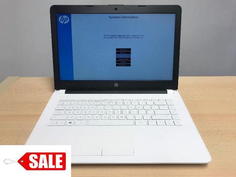 NEW HP 14 Series Laptop Quad CORE 2.9GHz 8GB 1TB DVD Windows 10 White