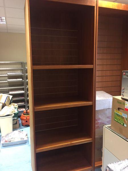 17 MAHOGANY UNITS WITH SHELVES FOR SALE AT GREAT PRICE