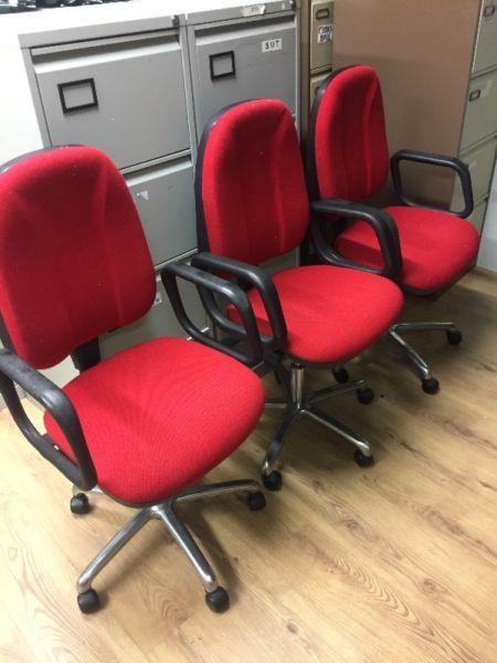 Computer Office swivel chairs x 3