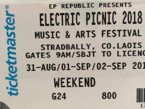 2 electric picnic weekend tickets