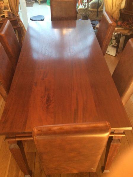 Mahogany Dining Room table and 6 chairs