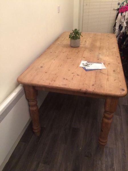 Solid Pine Kitchen Table