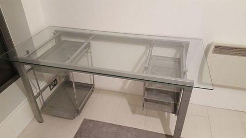 Modern glass desk- free! You just need to pick it up!