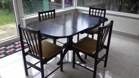 dinning-room foldable table and chairs set
