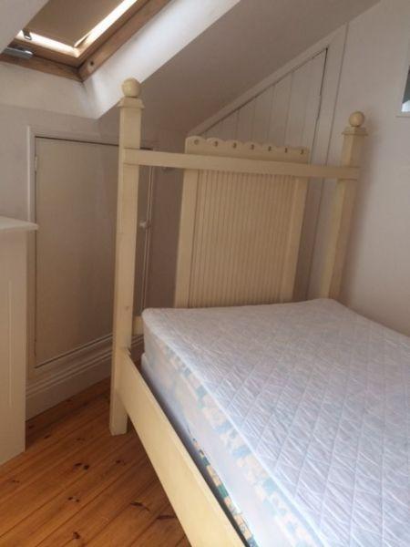 Single bed and matching bedside locker