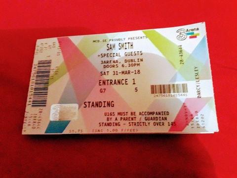 SAM SMITH TICKET