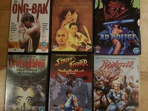 Anime/Martial Arts DVDs