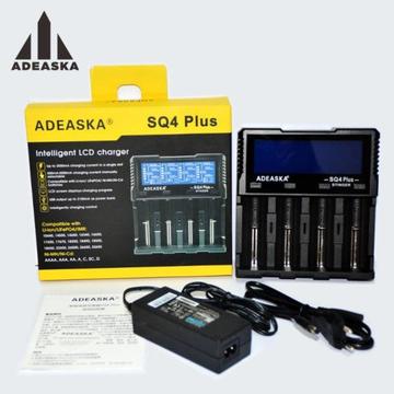 adeaska sq4 intelligent LCD display USB battery charger for IMR Li-ion ni mh ni CD life PO4 battery