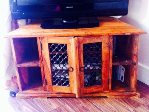 Solid Mexican Pine Tv unit Great condition