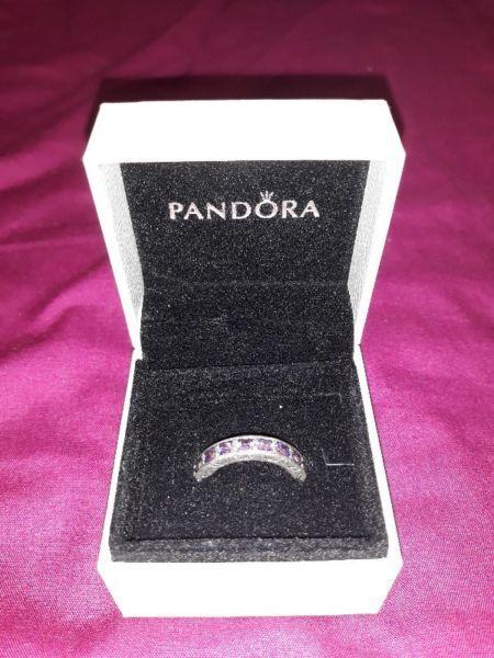 Pandora sterling silver eternity style ring