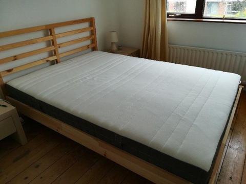 2x Double Memory Foam Mattresses - Great condition, 1 year old