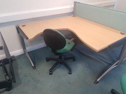 beech steelcase office desks