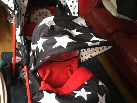 Cossato red double buggy for sale