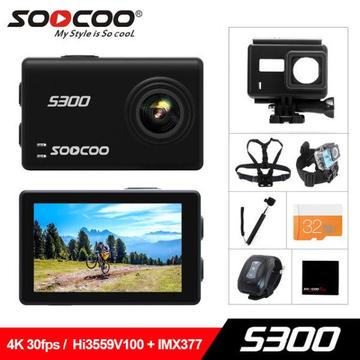 Soocoo s300 hi3559v100 IMx377 sensor 70 degree wide angle 2.35 inch touch LCD with WIFI gyro 12mp