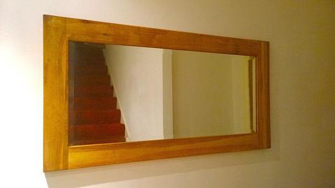 Solid Wood Framed Mirror For Sale