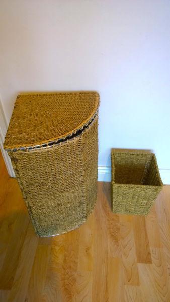 Rattan Bathroom Laundry Basket & Bin