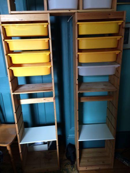 2 X Large bedroom shelf units