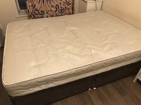 Double Divan Bed and Mattress