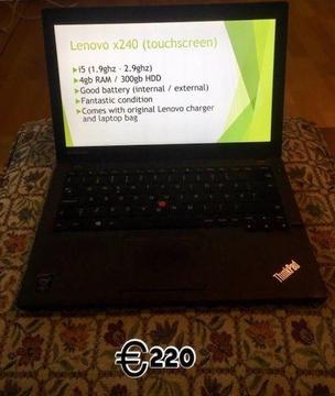 Lenovo x240 (touchscreen) / Lenovo x240 (non-touchscreen)