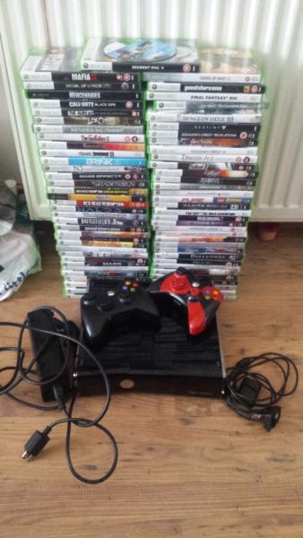 Xbox 360 with 70 games