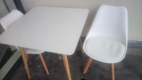 Table and 2 chairs