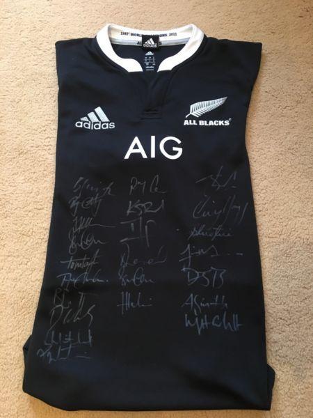 New Zealand All Blacks Team signed Jersey